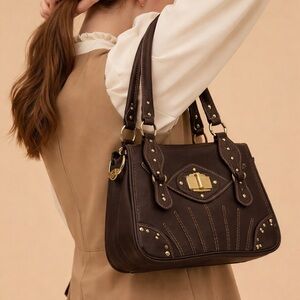 Maxx New York Brown Suede Handbag NEW